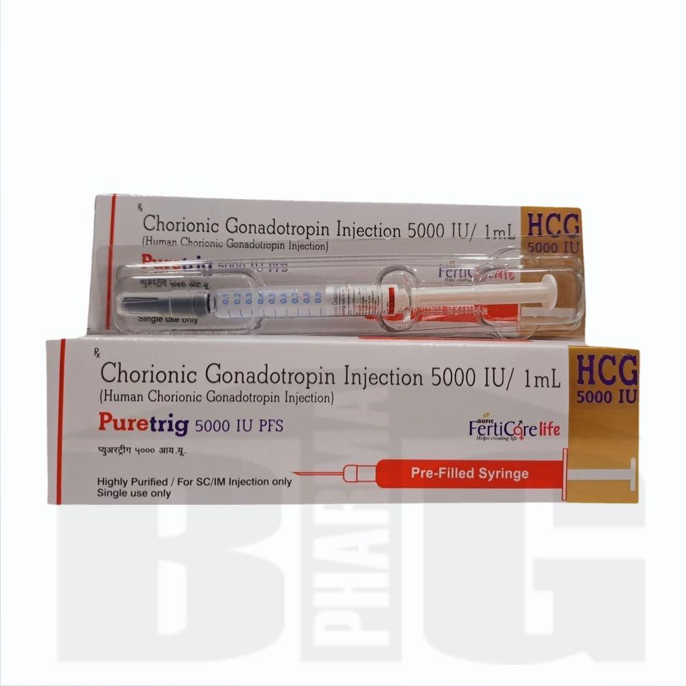 Puretrig  Хорионический гонадотропин 5000 ед - 1 шприц